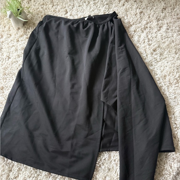 COS Gray Midi Wrap Skirt Asymmetrical Work - Picture 1 of 4